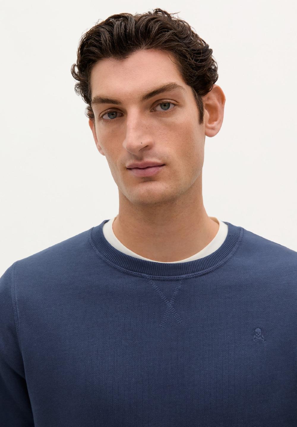 Scalpers BASIC SKULL SWEATSHIRT NAVY