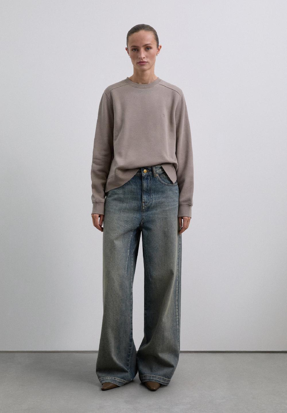 Scalpers BASIC SKULL SWEATSHIRT TAUPE