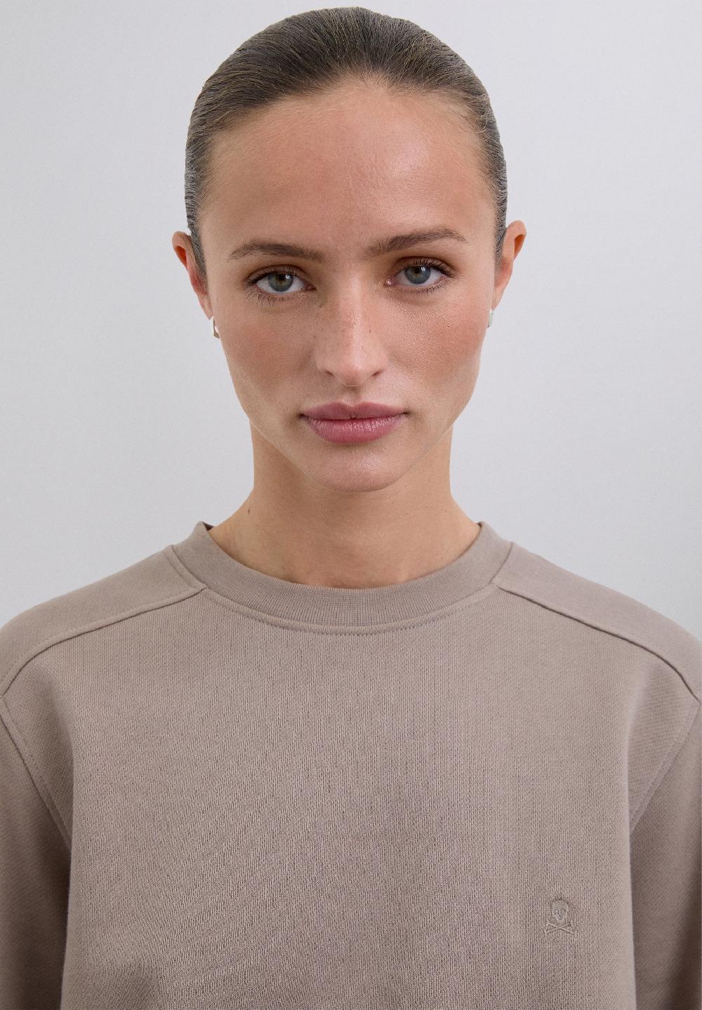 Scalpers BASIC SKULL SWEATSHIRT TAUPE