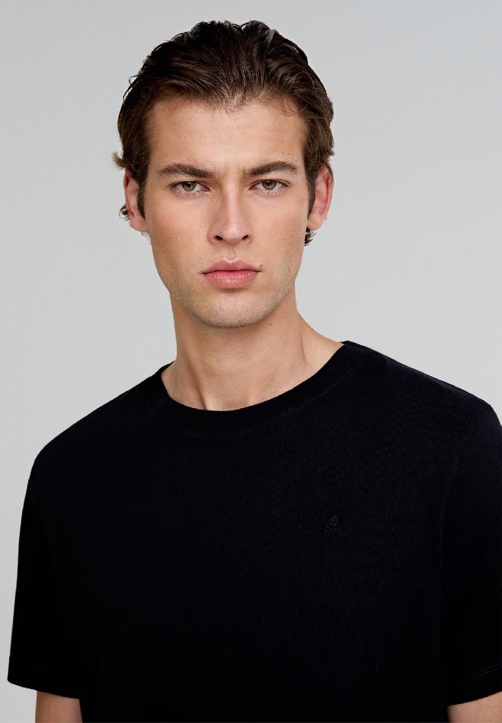 Scalpers BASIC SKULL T-SHIRT BLACK