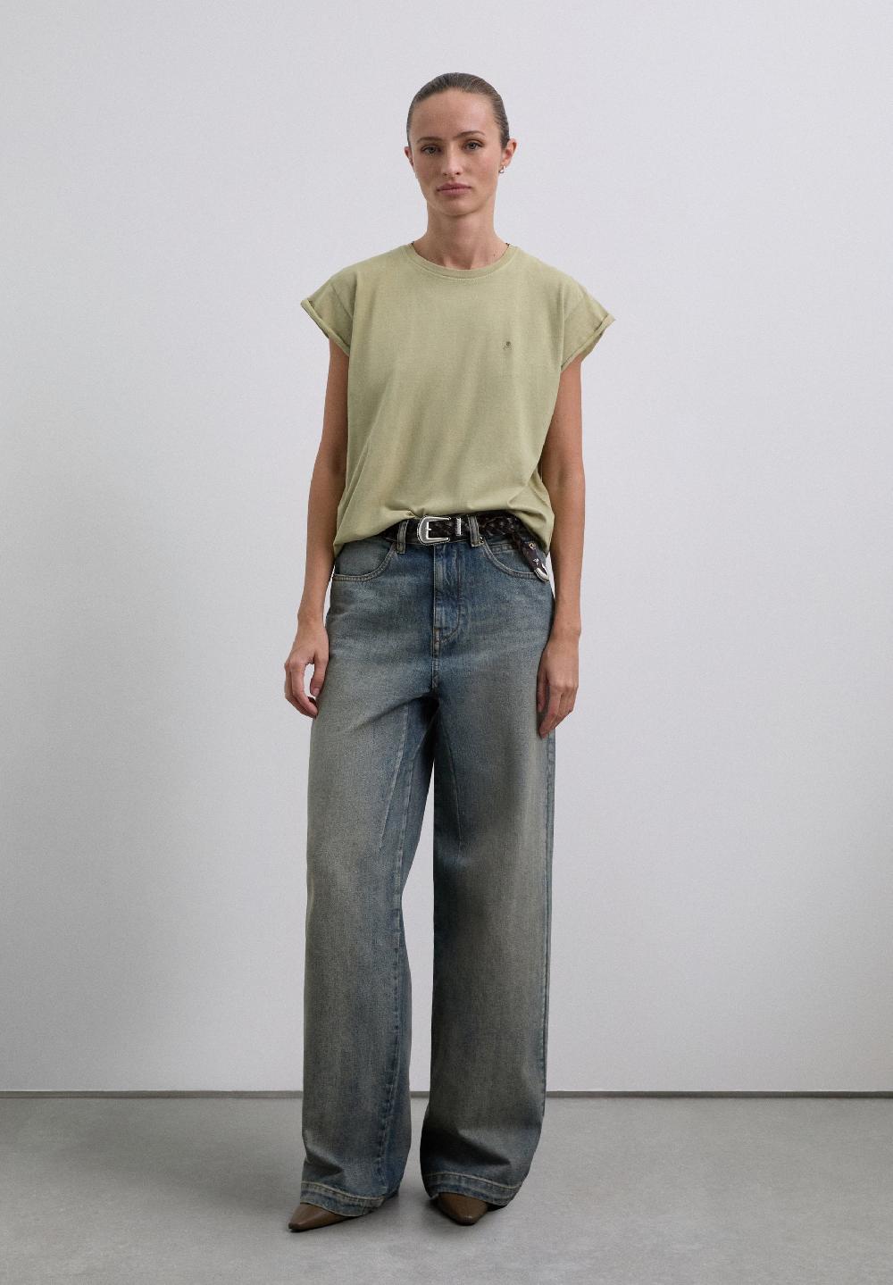 Scalpers BASIC SKULL T-SHIRT GREEN