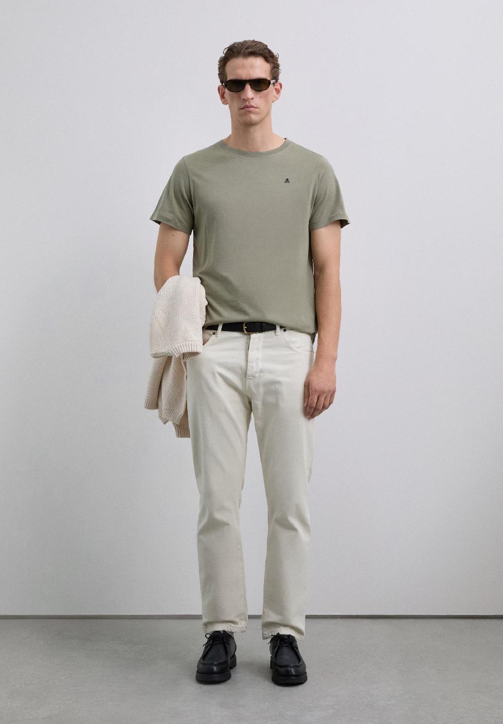 Scalpers BASIC SKULL T-SHIRT KHAKI