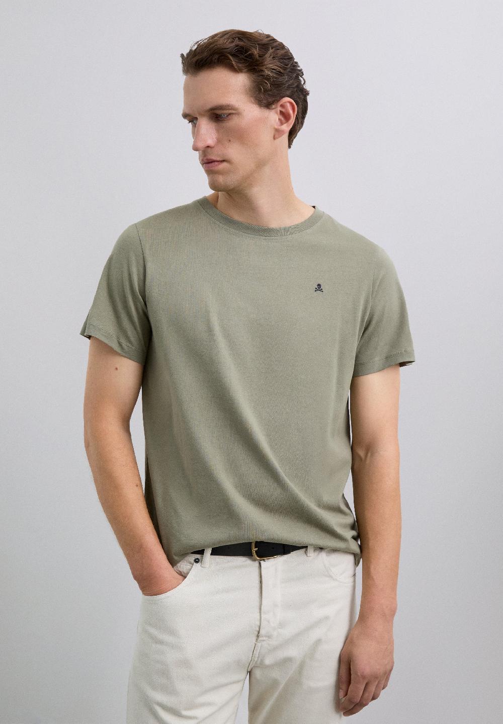 Scalpers BASIC SKULL T-SHIRT KHAKI