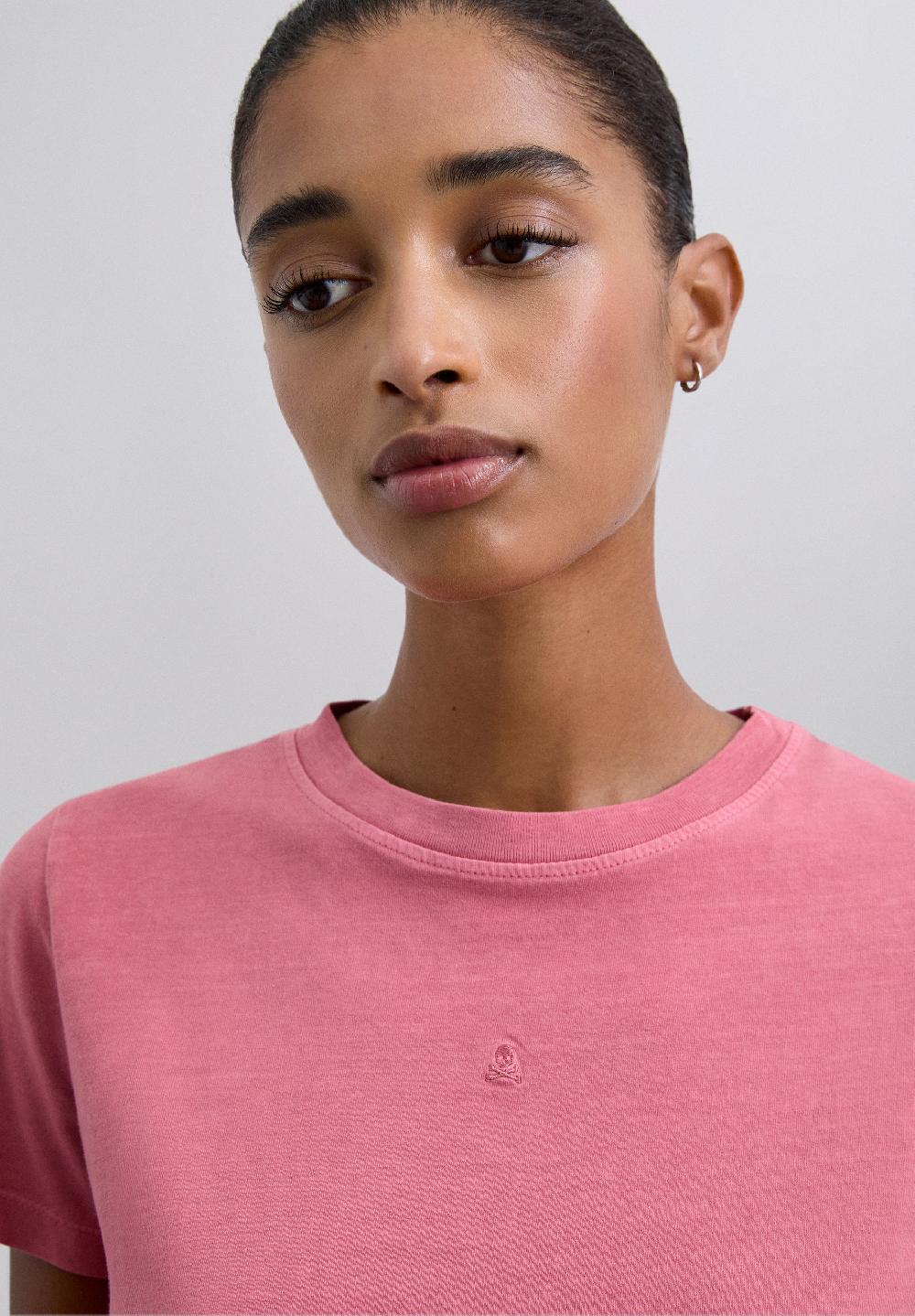 Scalpers BASIC SKULL T-SHIRT RASPBERRY