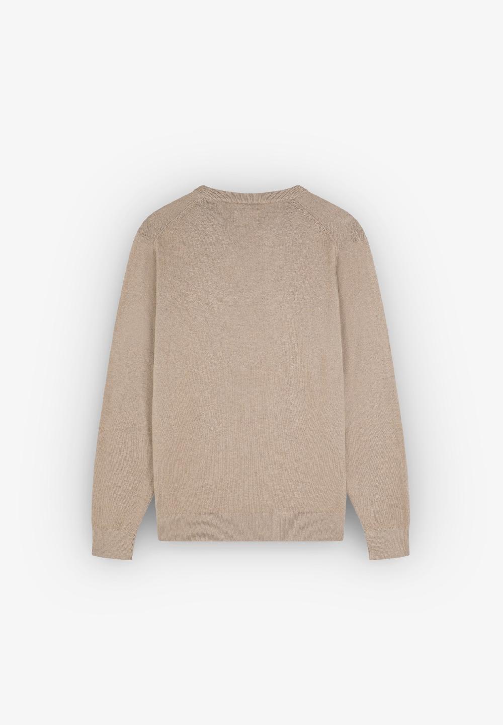 Scalpers BASIC V NECK BT TRICOT TAUPE
