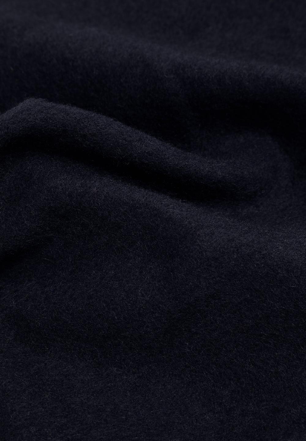 Scalpers BASIC WOOL SCARF WITH FRINGES NAVY