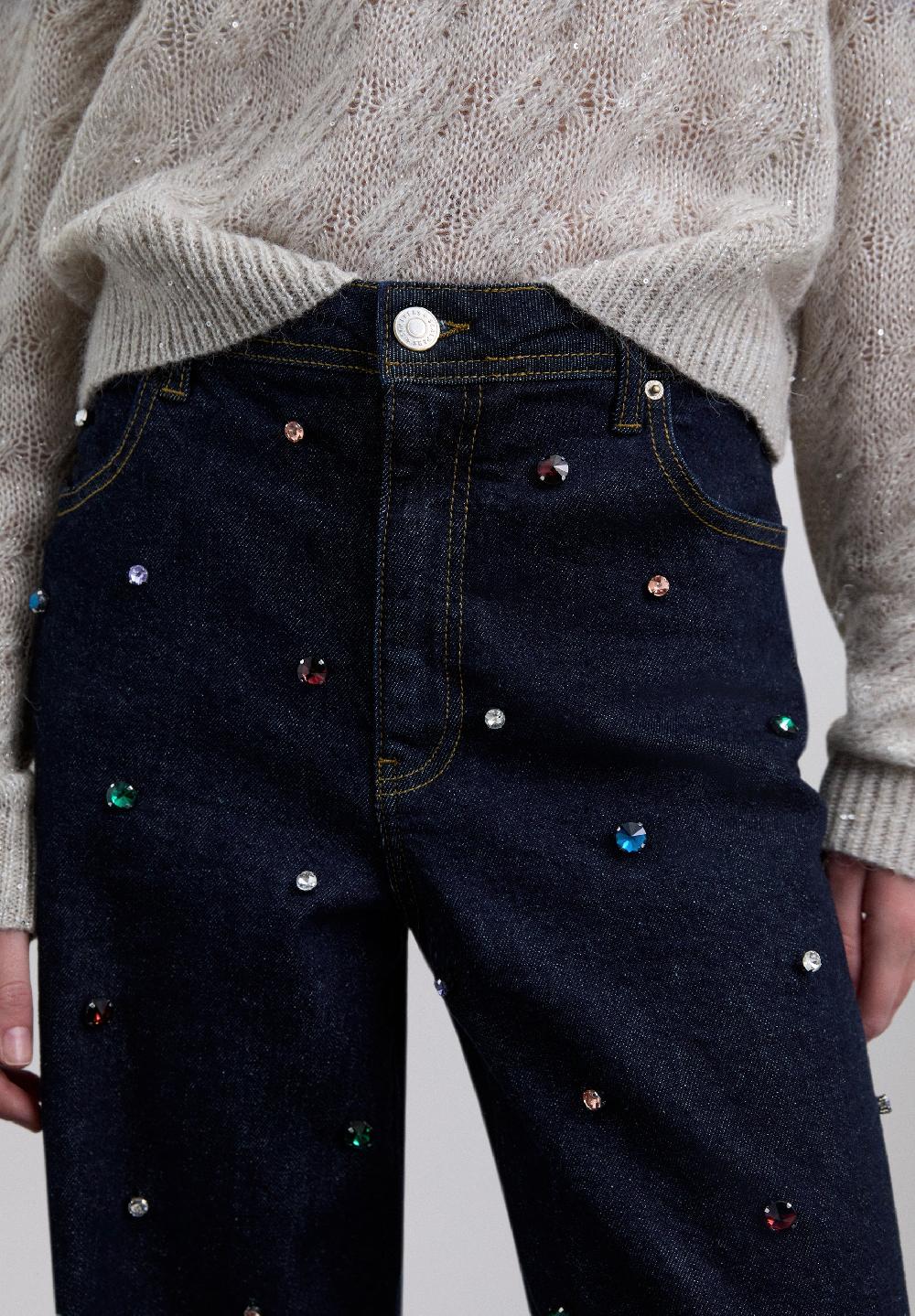 Scalpers BEAD EMBELLISHED JEANS DENIM