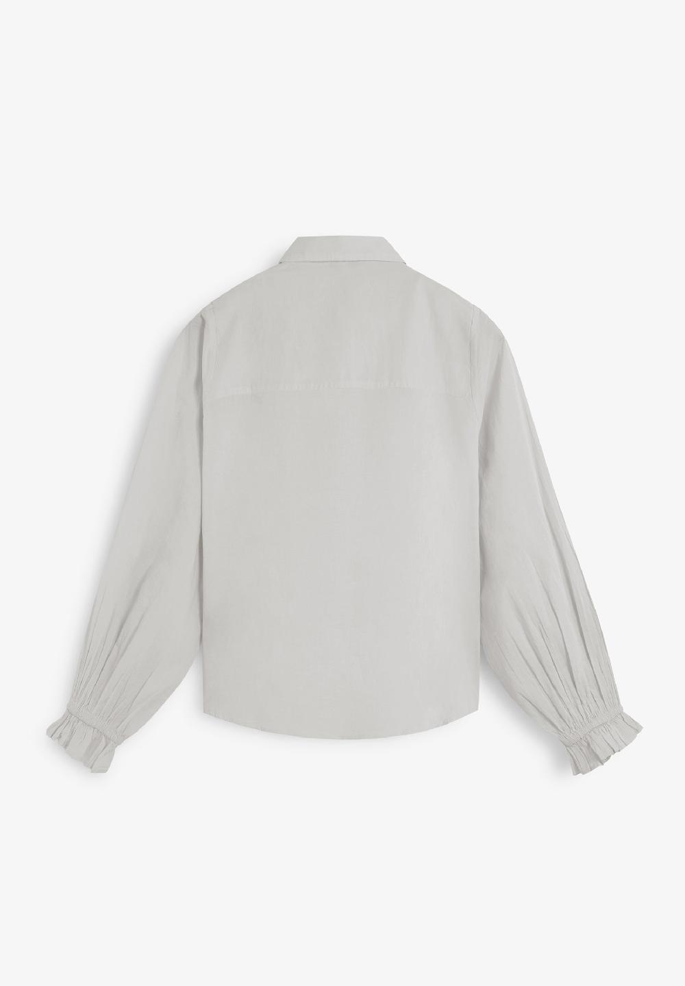 Scalpers BLOUSE WITH YOKE DETAIL WHITE