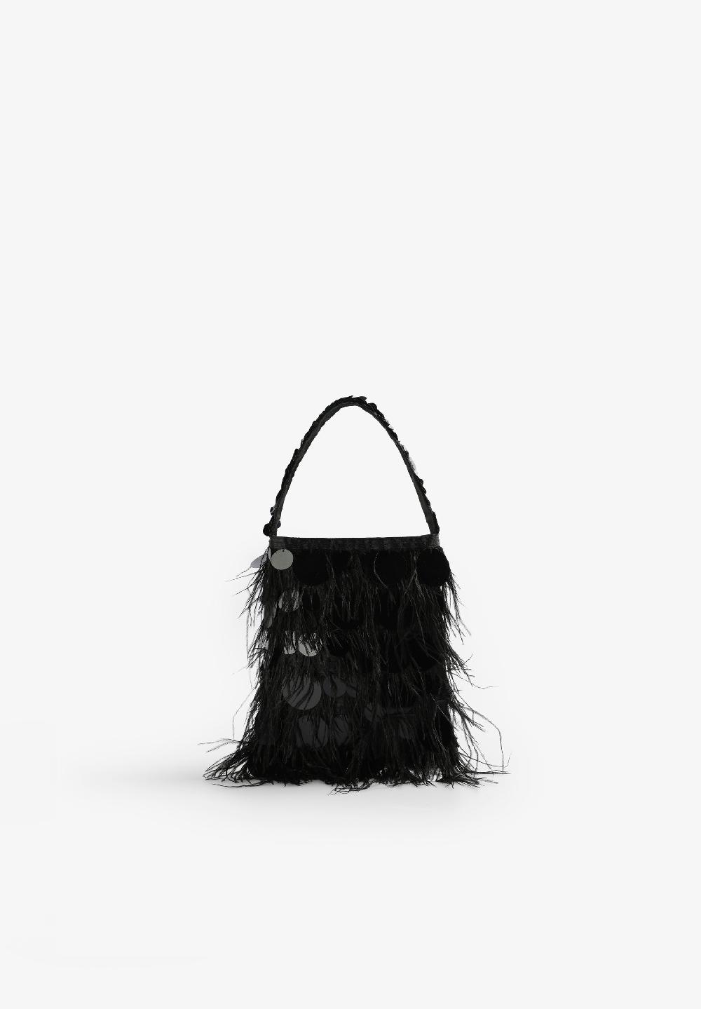 Scalpers BOLSO PLUMAS Y LENTEJUELAS BLACK
