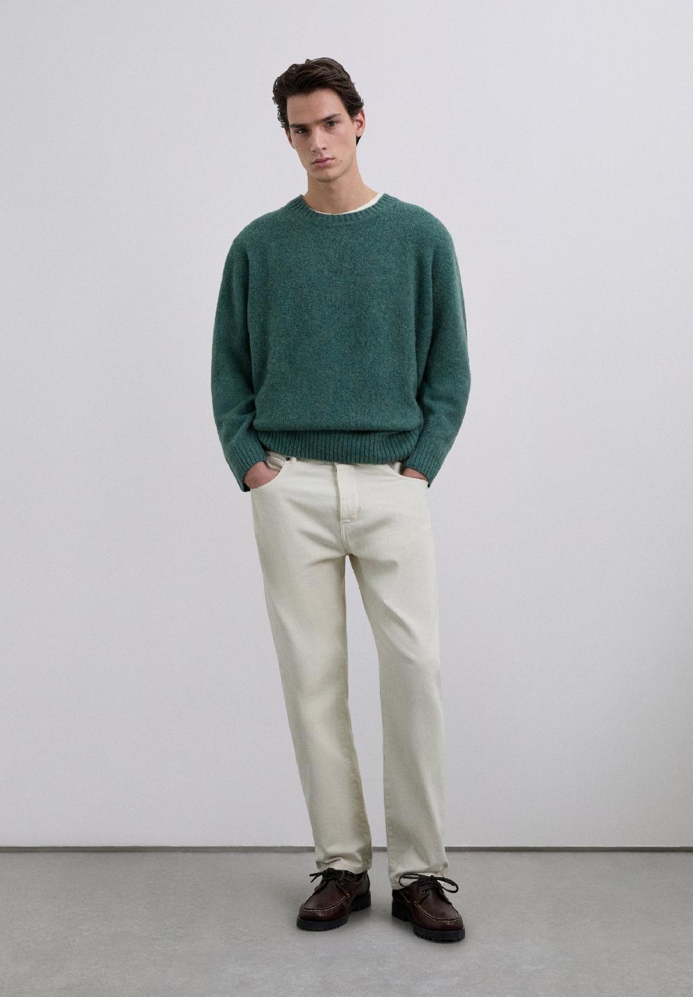 Scalpers BRUSHED WOOL JUMPER GREEN