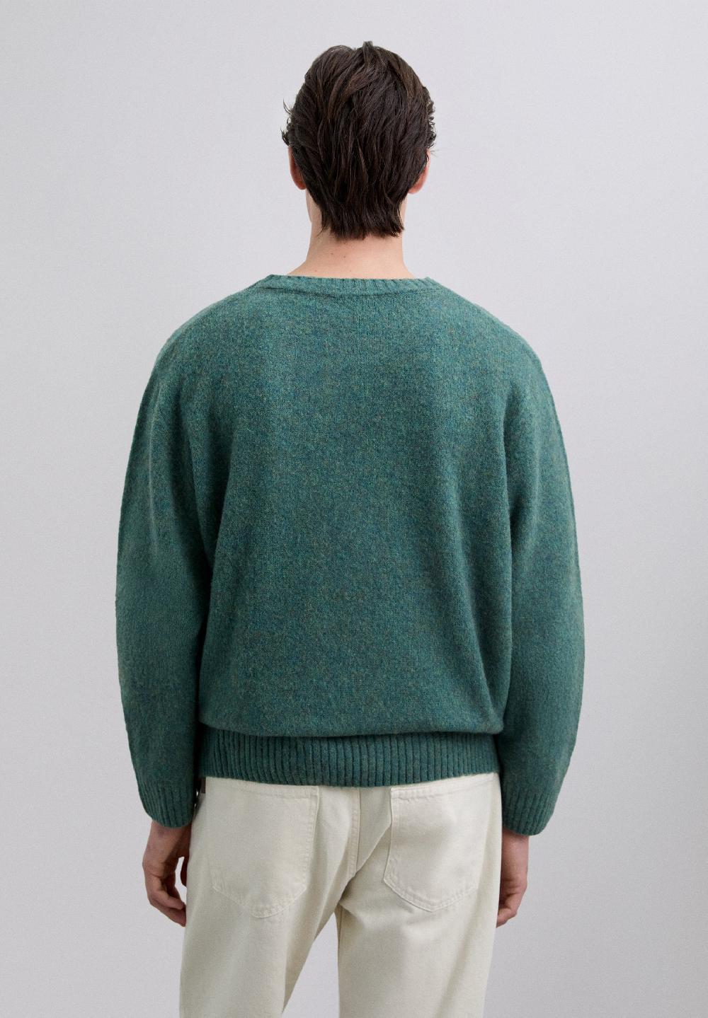 Scalpers BRUSHED WOOL JUMPER GREEN