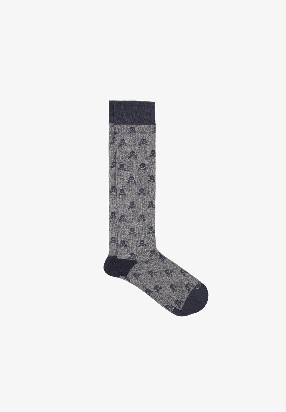 Scalpers CALCETINES CALAVERAS ALL OVER DARK GREY