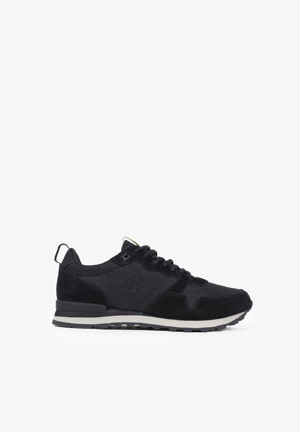scalpers CANADIAN SUEDE SNEAKERS BLACK