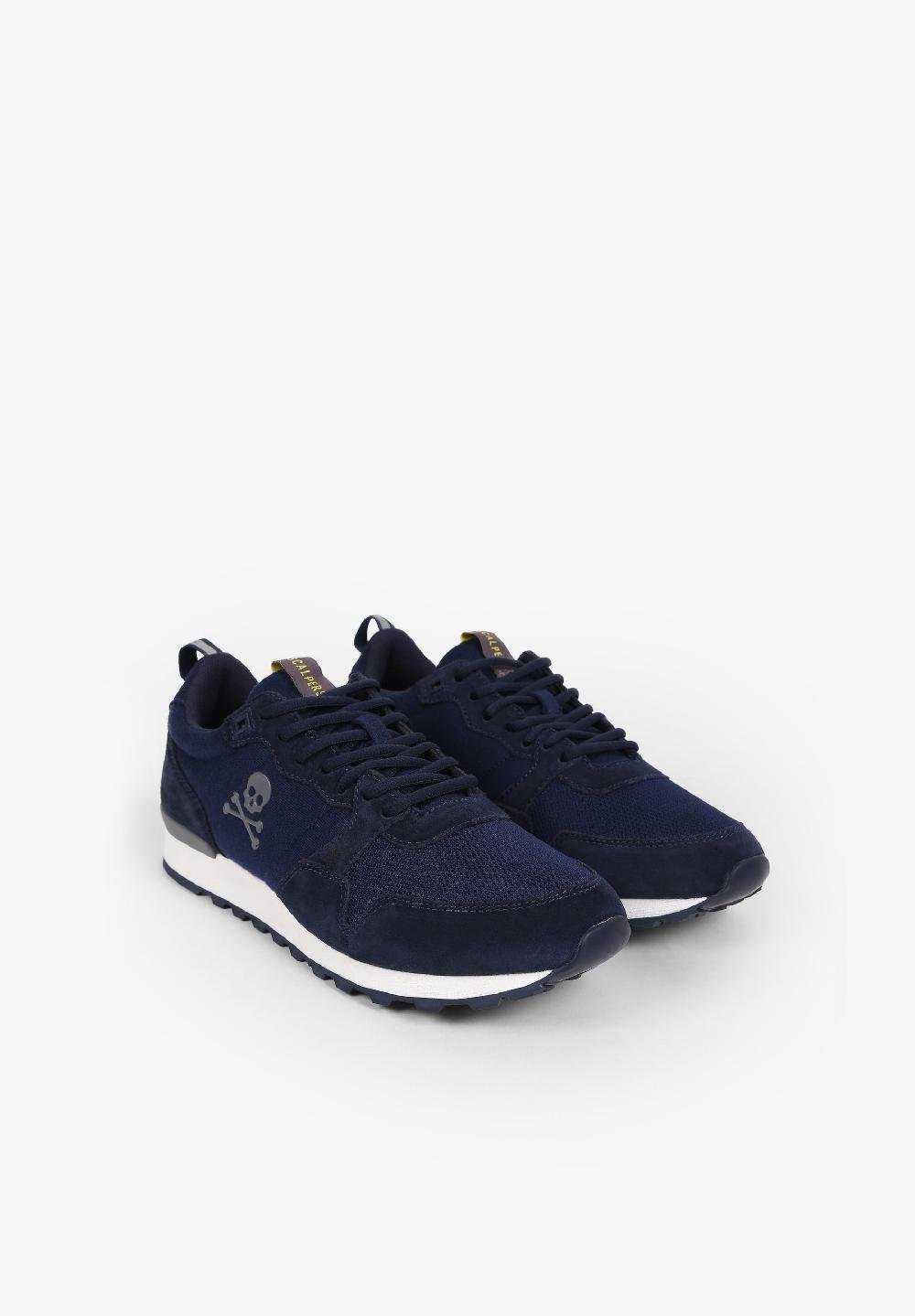 Scalpers CANADIAN SUEDE SNEAKERS NAVY