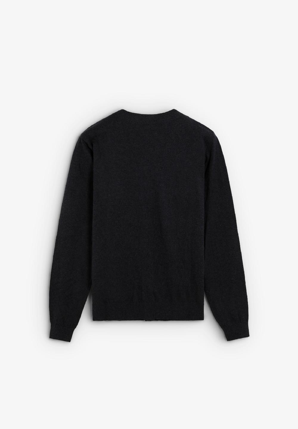 Scalpers CASHMERE AND COTTON CARDIGAN DARK NAVY