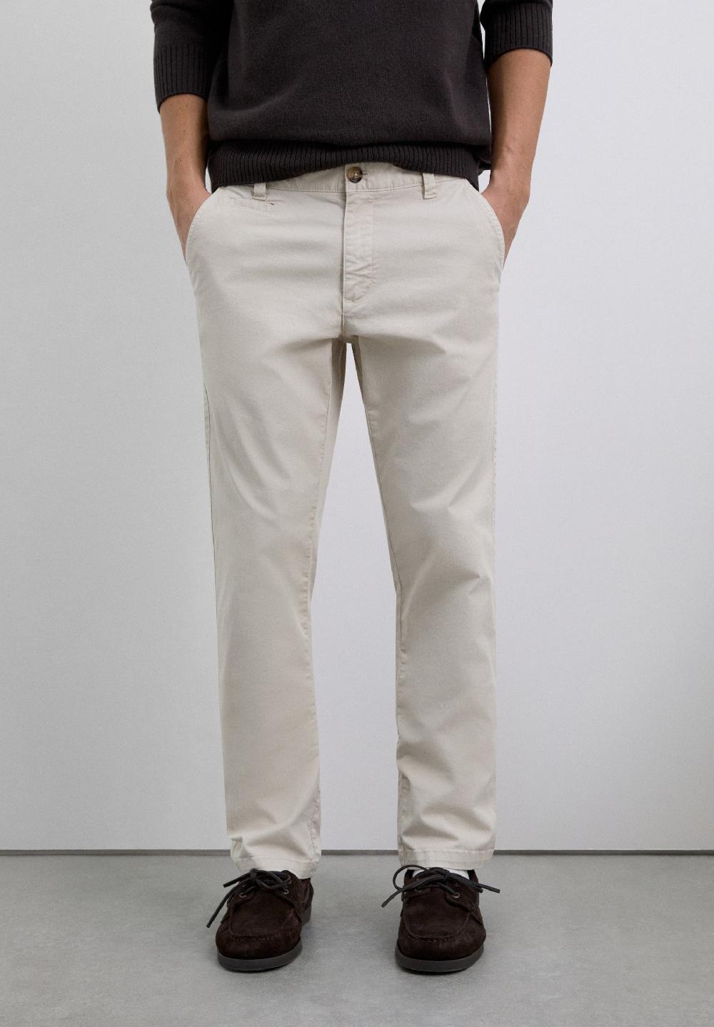 Scalpers CASUAL CHINO TROUSERS BEIGE