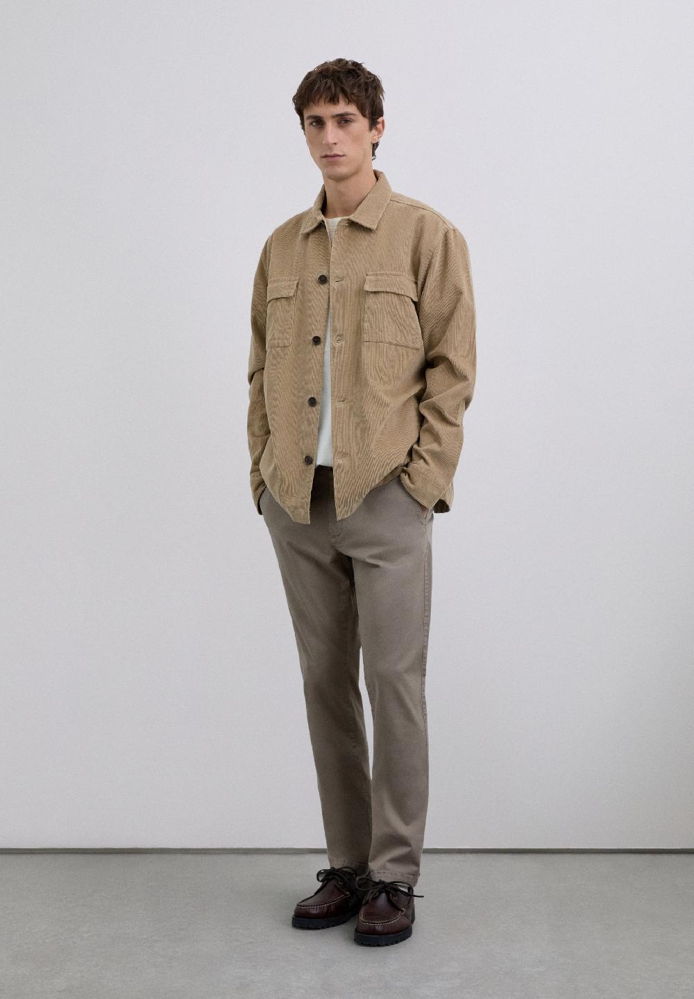 Scalpers CASUAL CHINO TROUSERS TAUPE