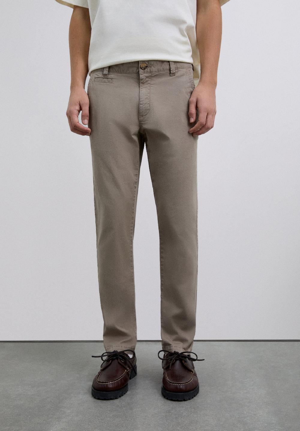 Scalpers CASUAL CHINO TROUSERS TAUPE