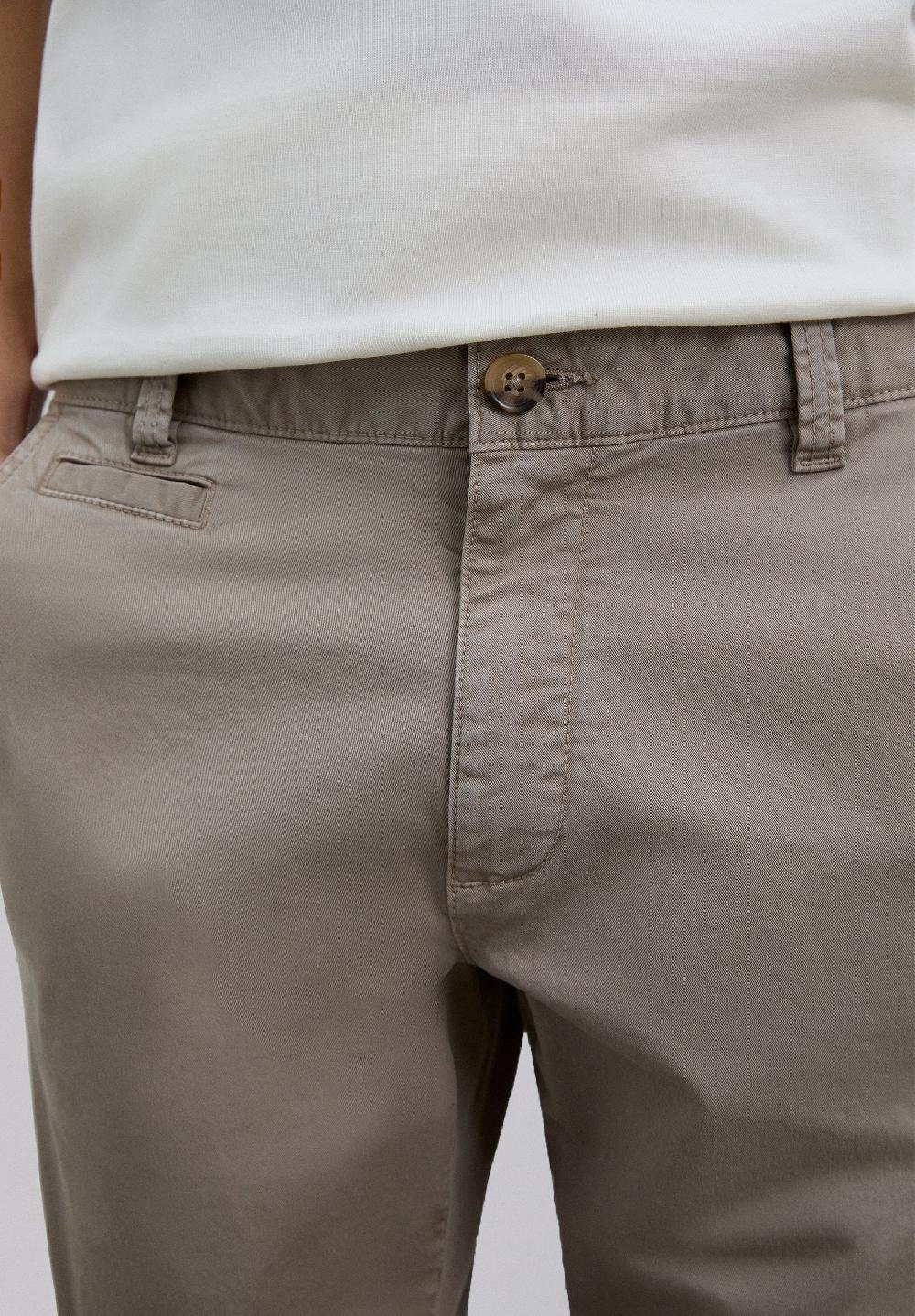 Scalpers CASUAL CHINO TROUSERS TAUPE