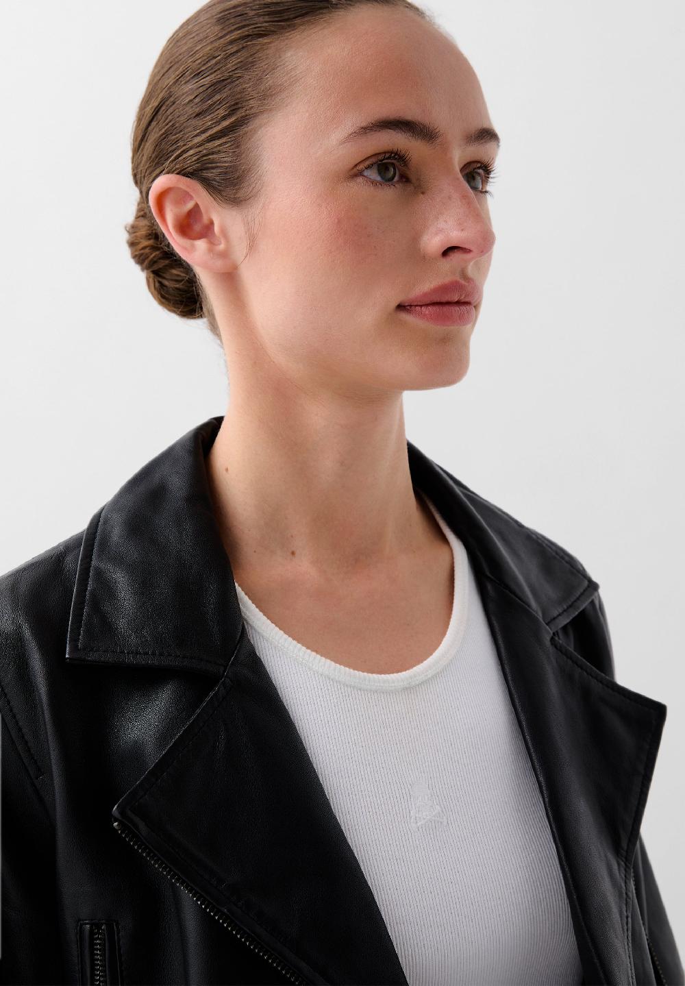 Scalpers CAZADORA BIKER PIEL BLACK