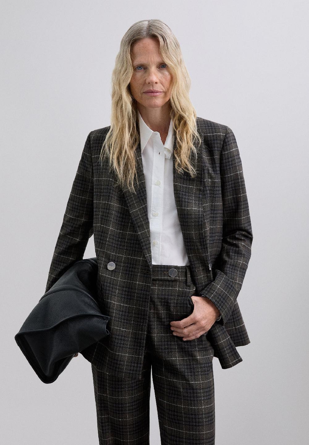 scalpers CHECK BLAZER BROWN CHECK