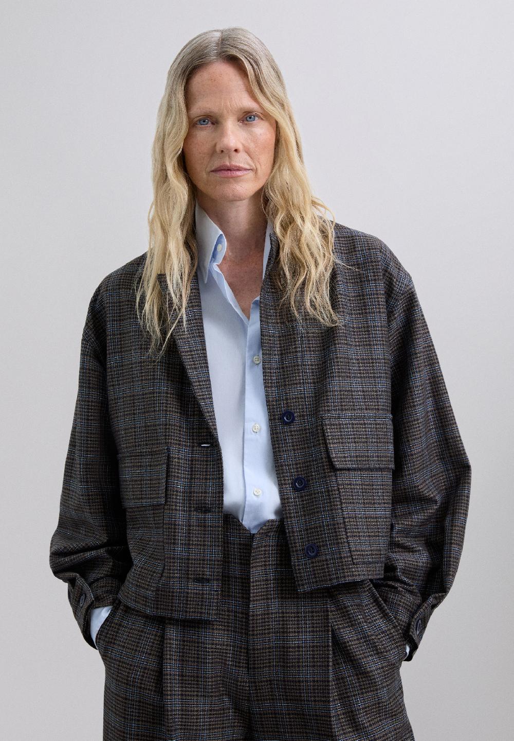 scalpers CHECK CARDIGAN BLUE CHECK