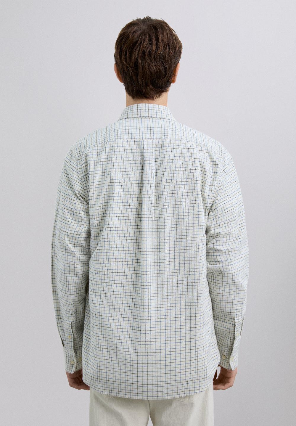 Scalpers CHECK PRINT SHIRT KHAKI CHECK