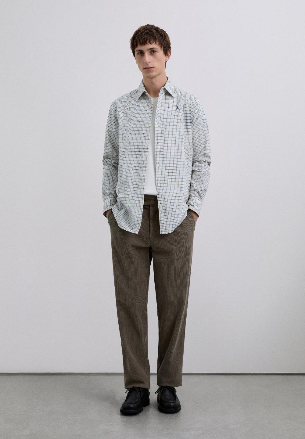 Scalpers CHECK PRINT SHIRT MUSTARD CHECK