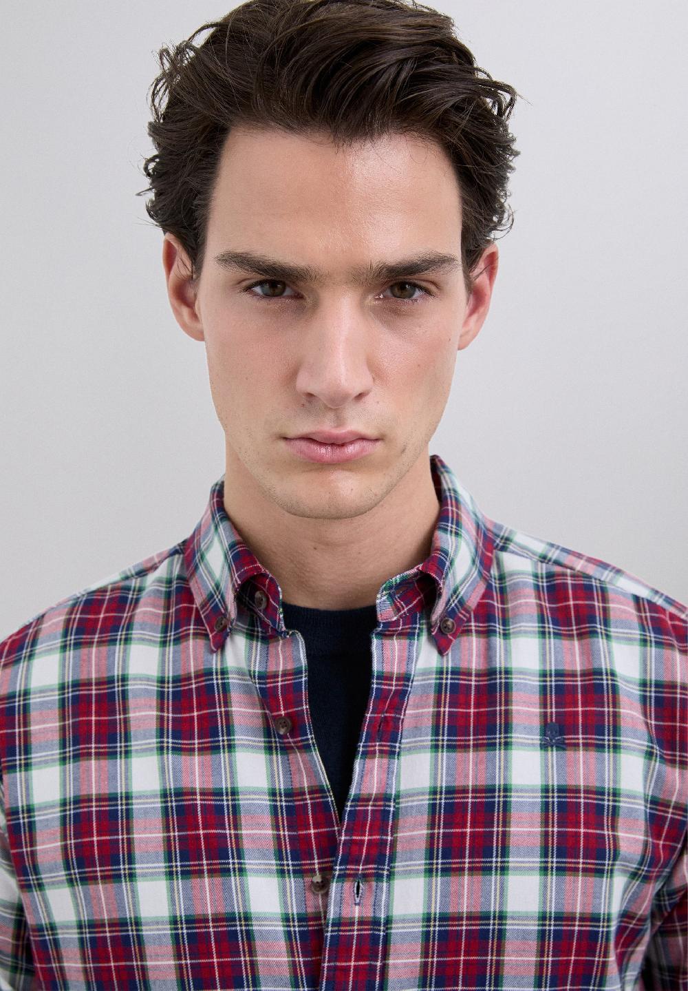 Scalpers CHECKED COTTON SHIRT RED CHECK