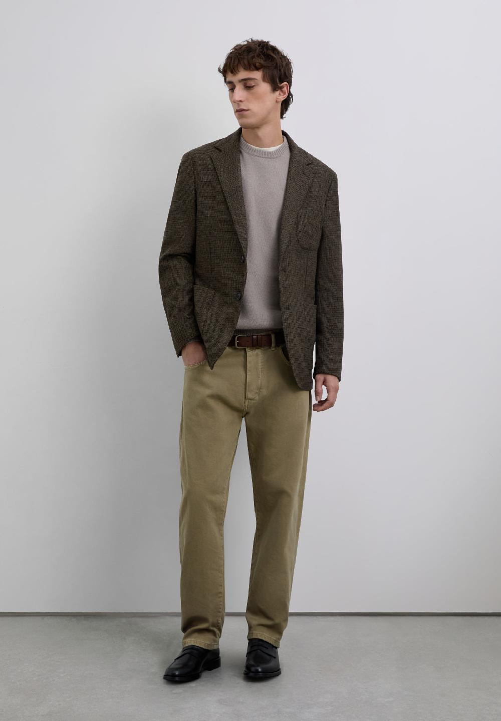 Scalpers CHECKED WOOL BLAZER BROWN CHECK