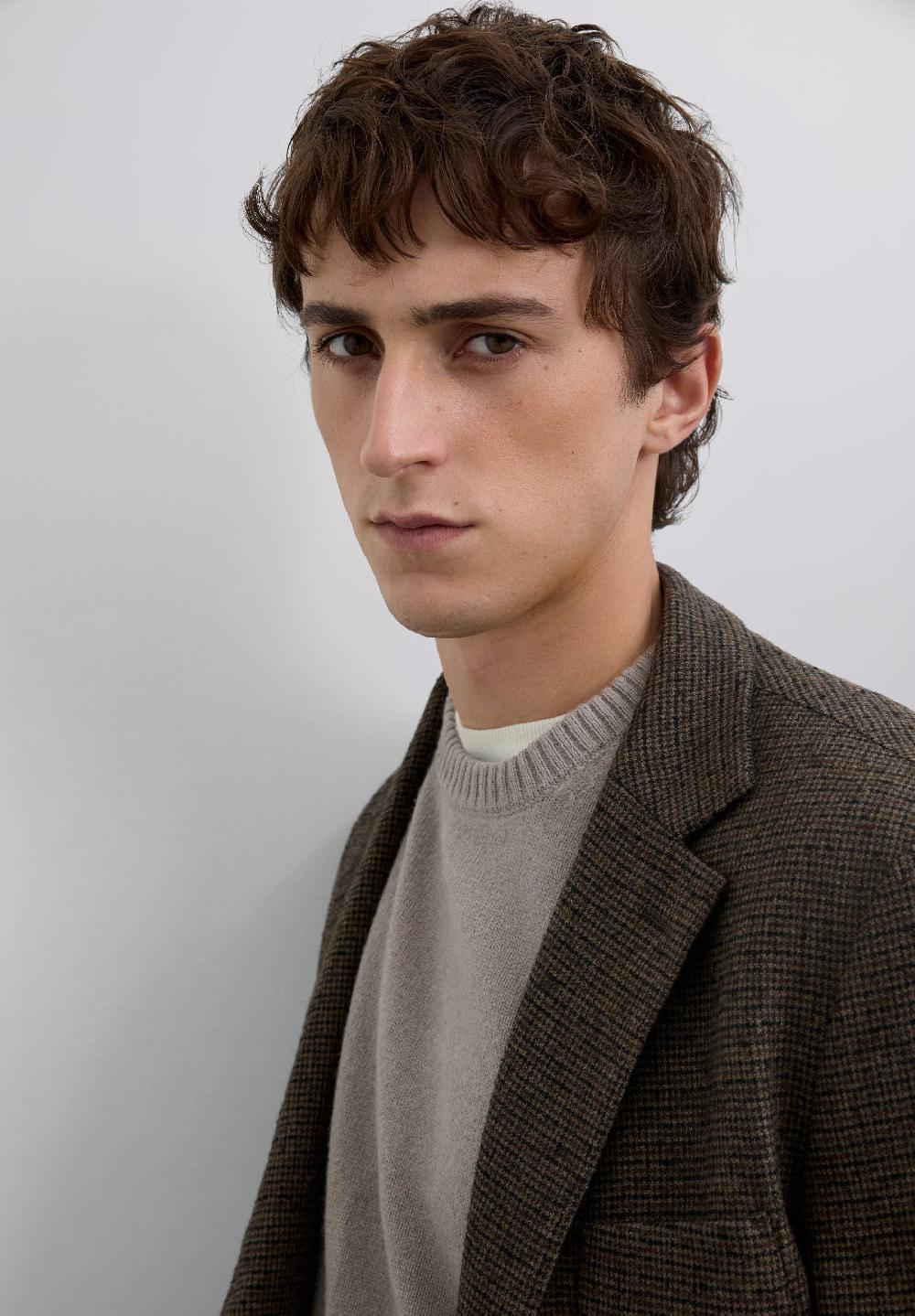 scalpers CHECKED WOOL BLAZER BROWN CHECK