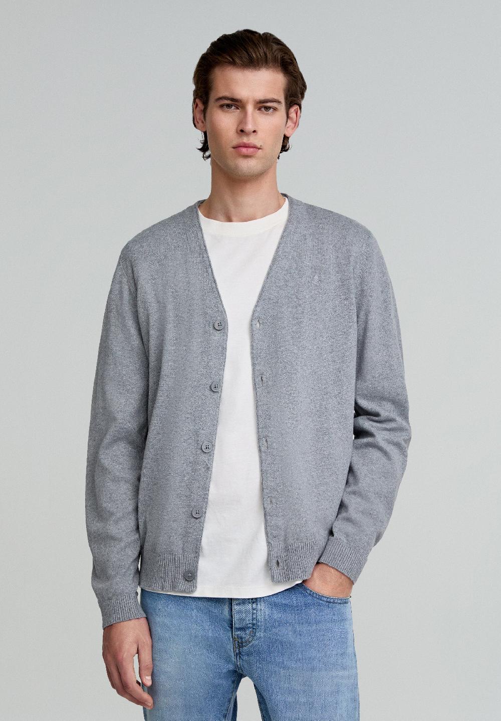 Scalpers CLASSIC CARDIGAN GREY