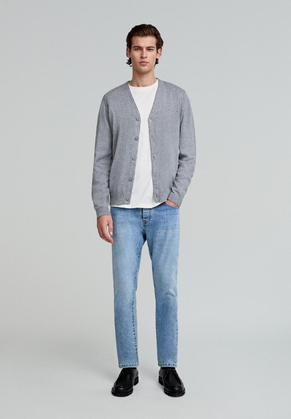 Scalpers CLASSIC CARDIGAN GREY
