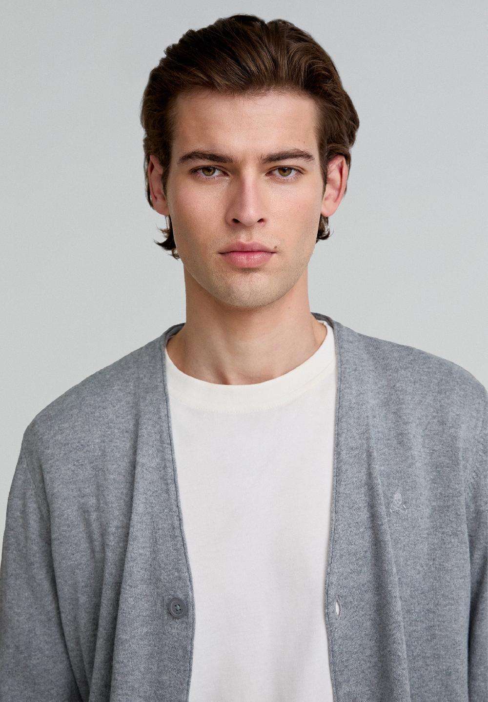 Scalpers CLASSIC CARDIGAN GREY