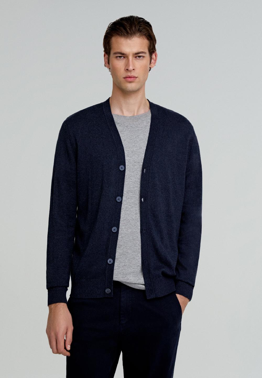 scalpers CLASSIC CARDIGAN NAVY
