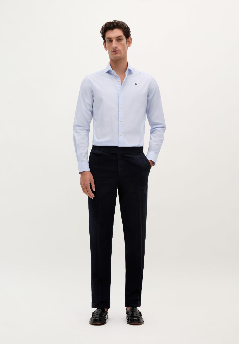 Scalpers CLASSIC CHECK SHIRT BLUE CHECK