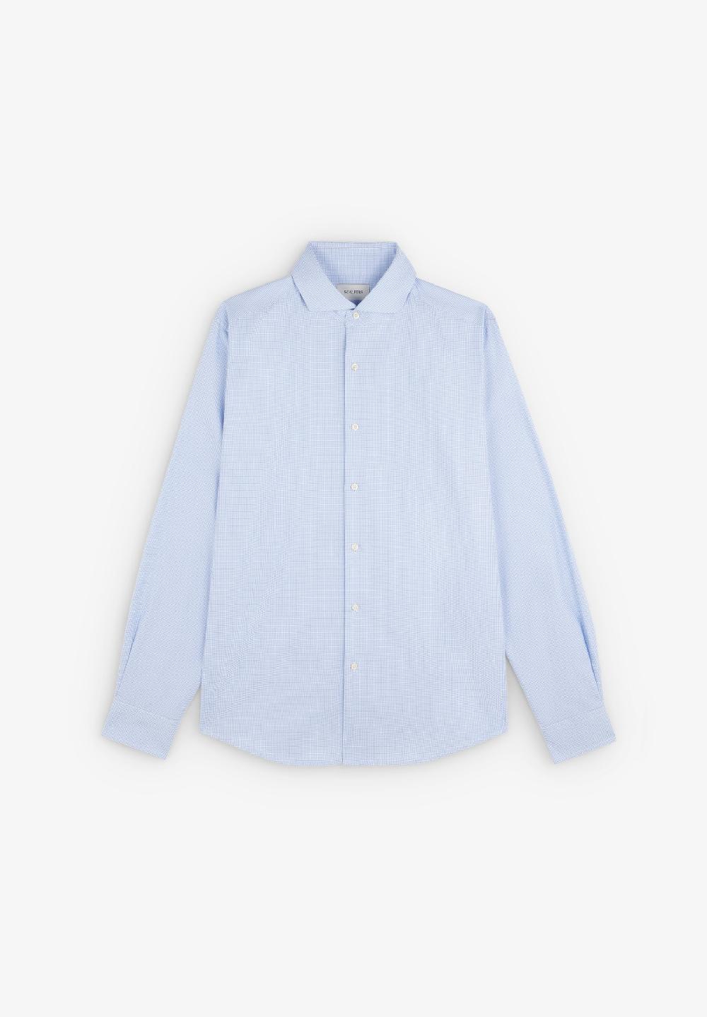 scalpers CLASSIC CHECK SHIRT SKYBLUE CHECK