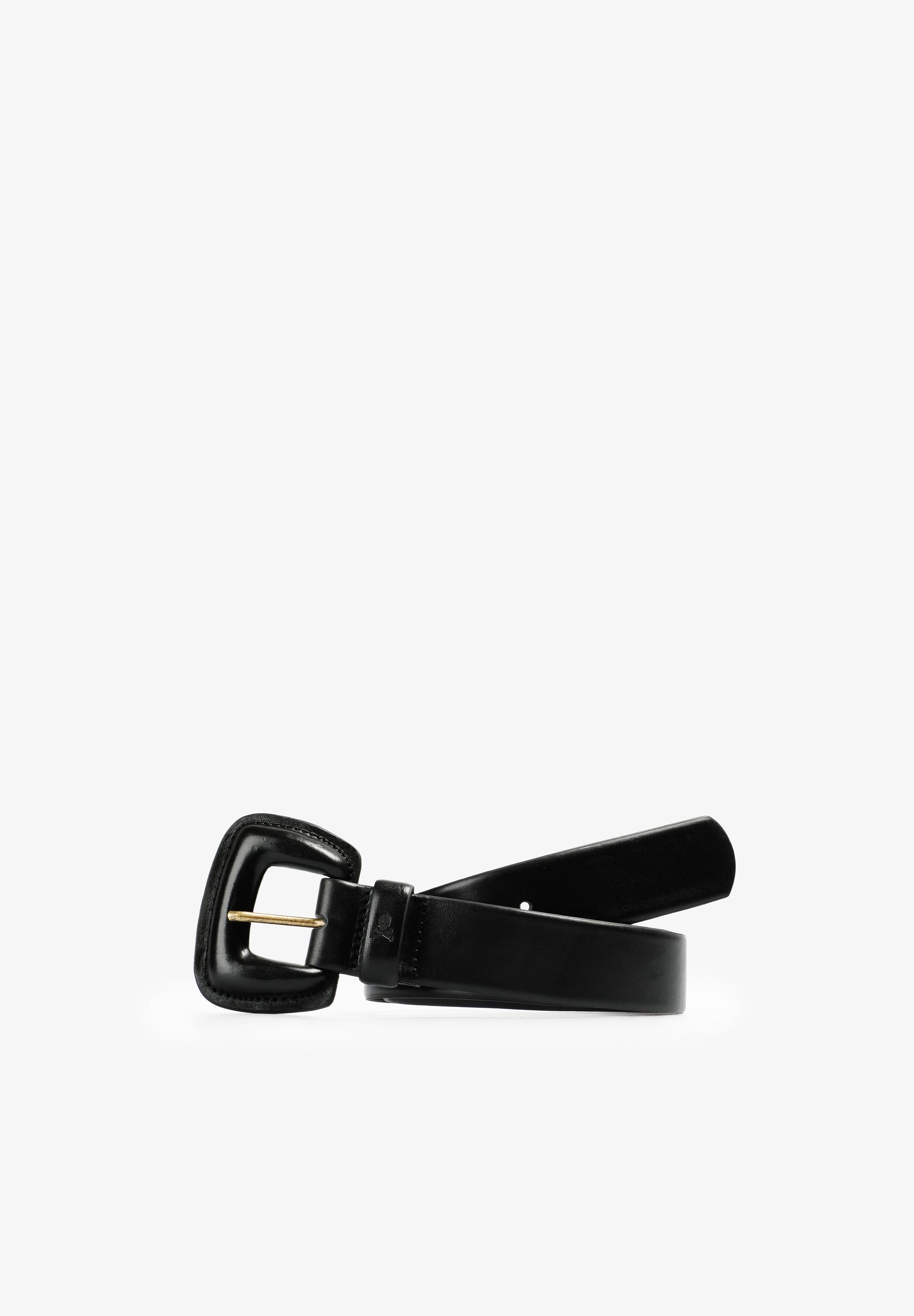 scalpers CLASSIC LEATHER BELT BLACK