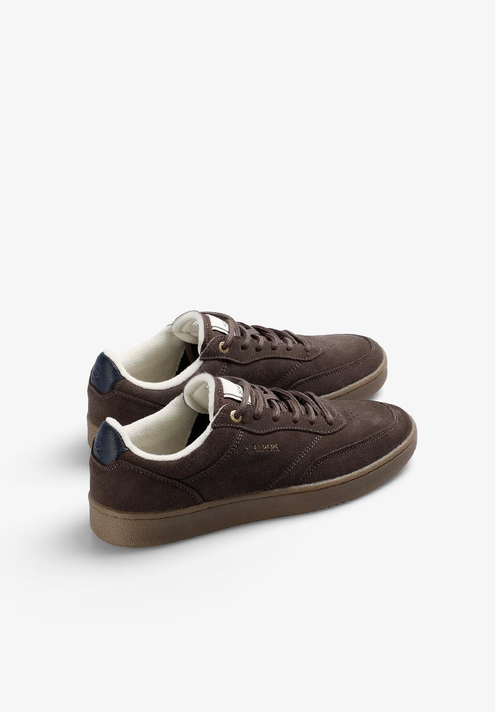 Scalpers CLASSIC SOLE LOGO SNEAKERS DARK BROWN