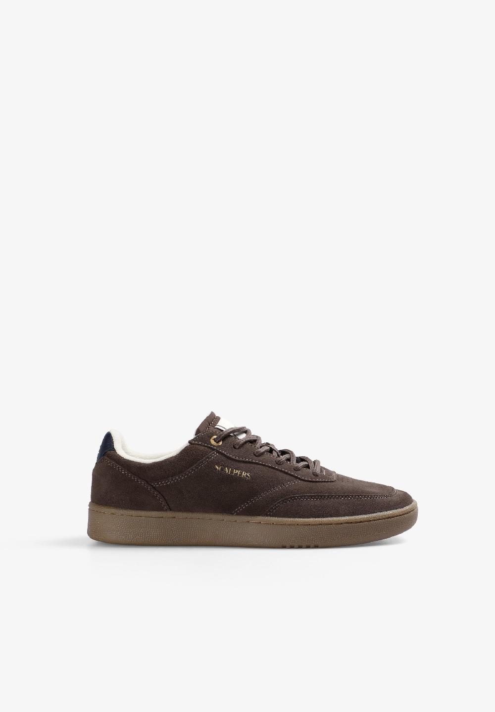 scalpers CLASSIC SOLE LOGO SNEAKERS DARK BROWN