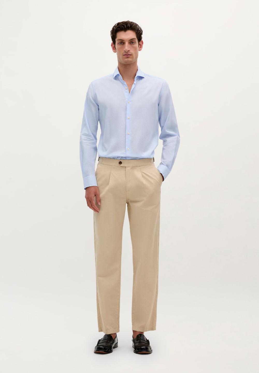 Scalpers CLASSIC STRIPED SHIRT LIGHT BLUE STRIPES