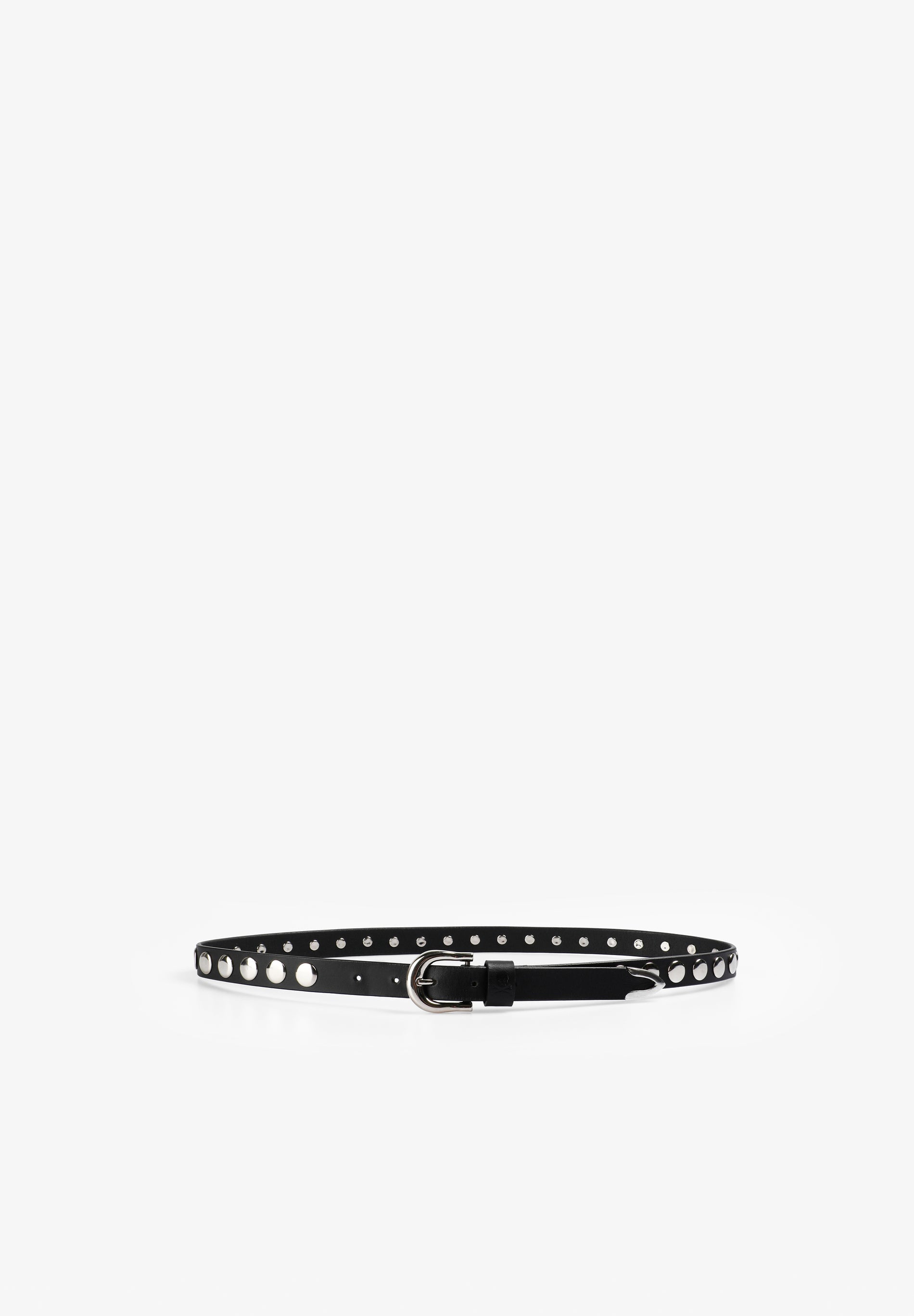 Scalpers CLASSIC STUDDED LEATHER BELT BLACK