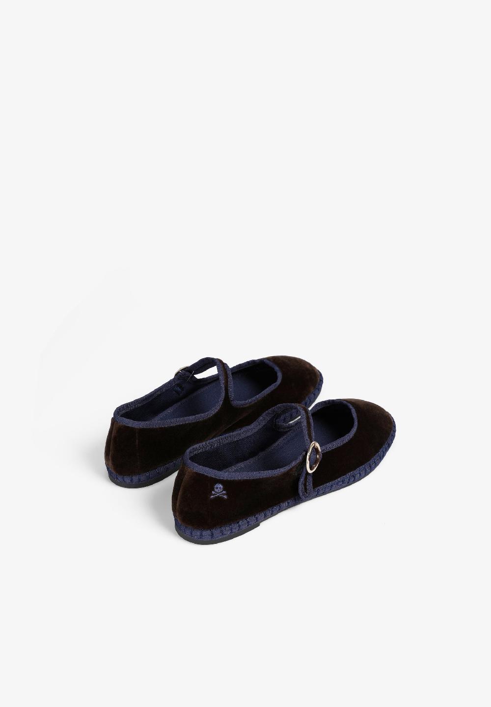 Scalpers CONTRAST CLASSIC SLIPPERS BROWN/NAVY
