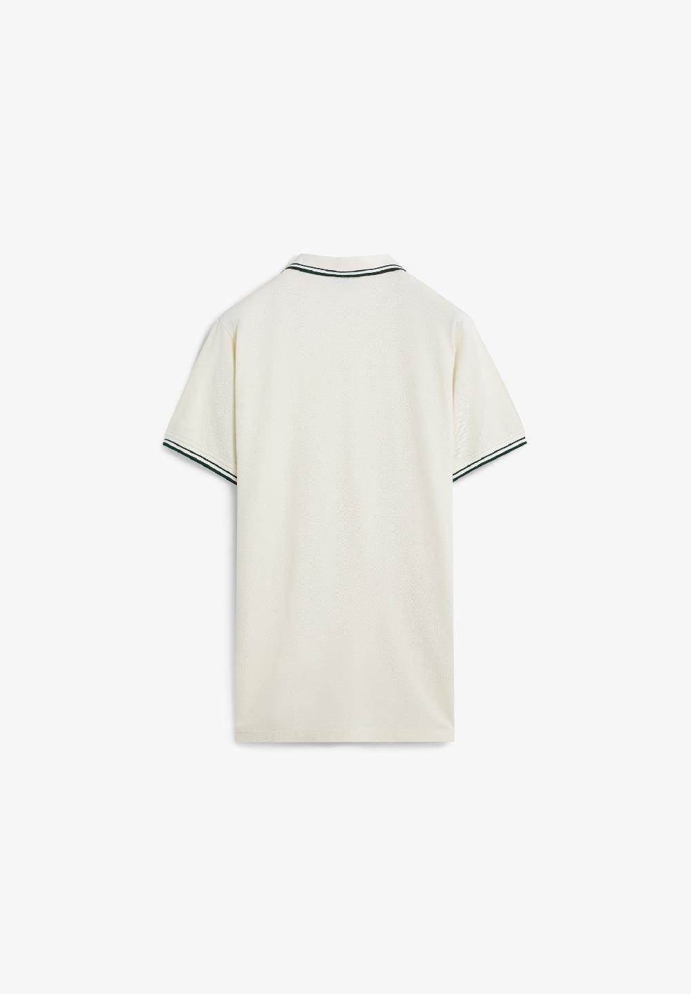 Scalpers CONTRAST SKULL POLO SHIRT OFF WHITE