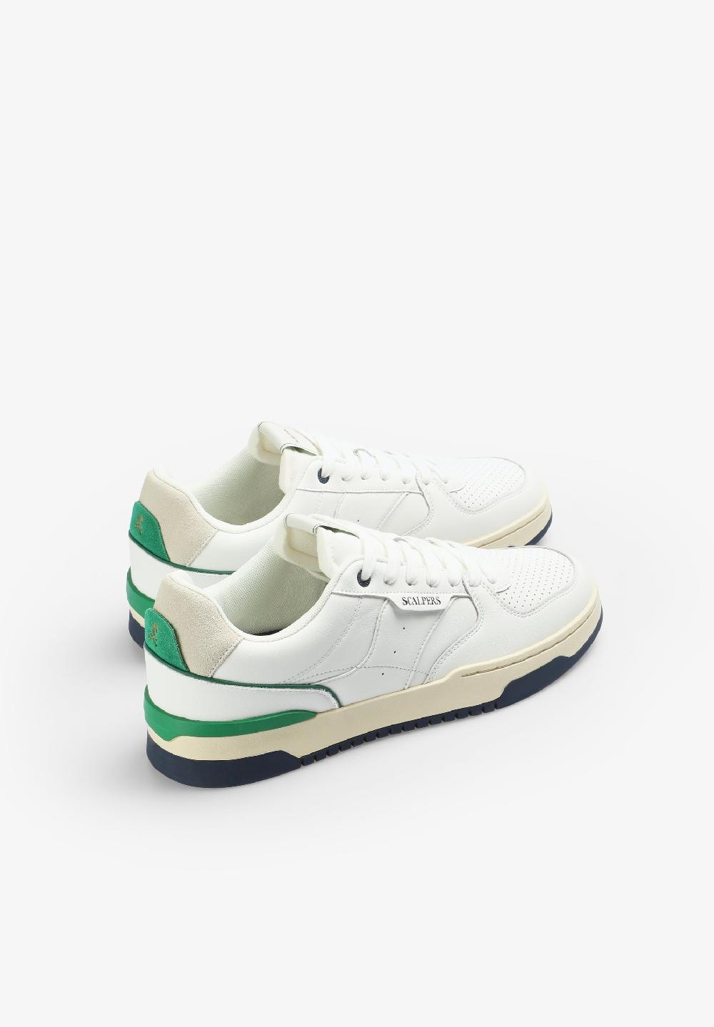 Scalpers CONTRAST SNEAKERS OFF WHITE/GREEN