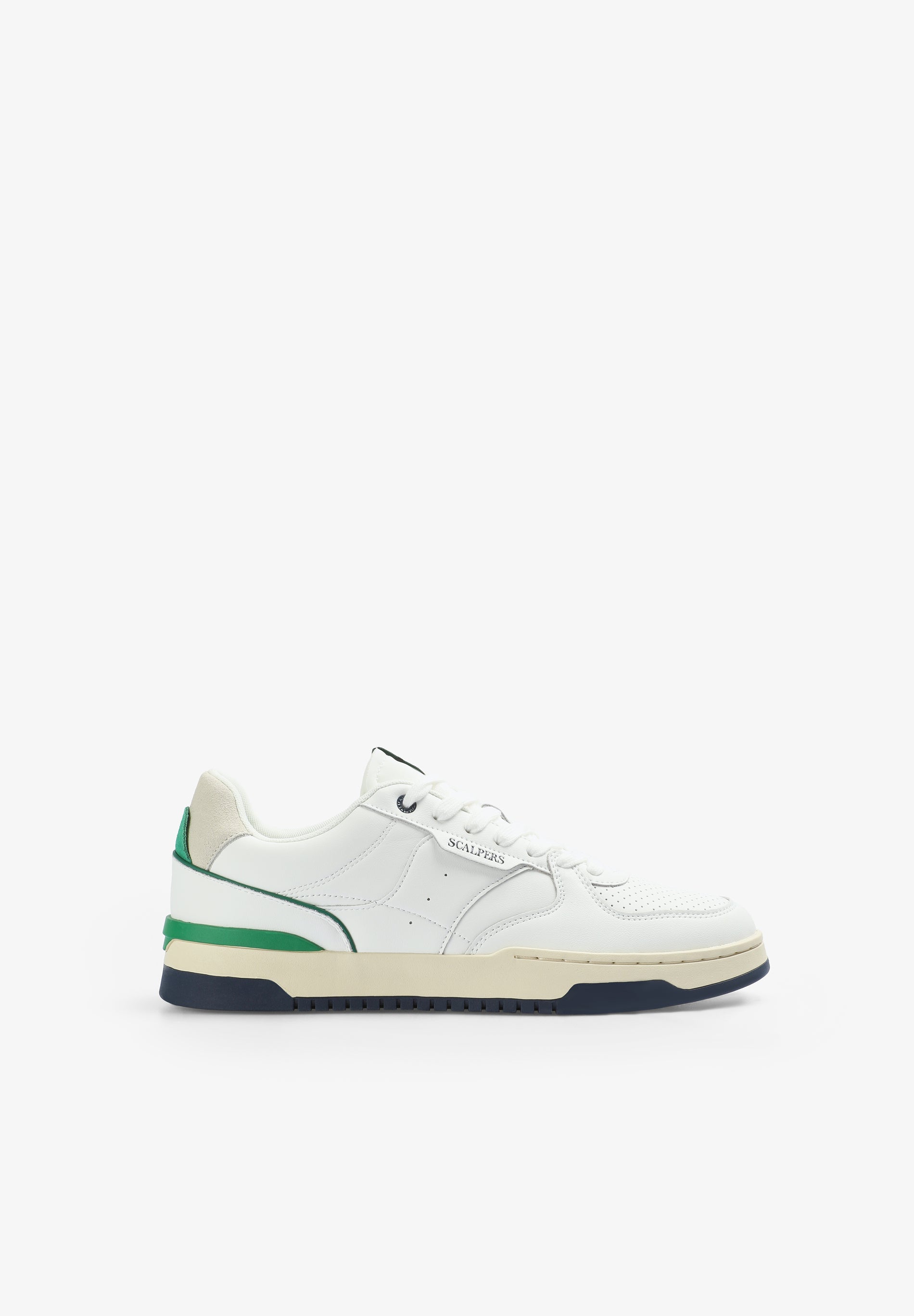 scalpers CONTRAST SNEAKERS OFF WHITE/GREEN