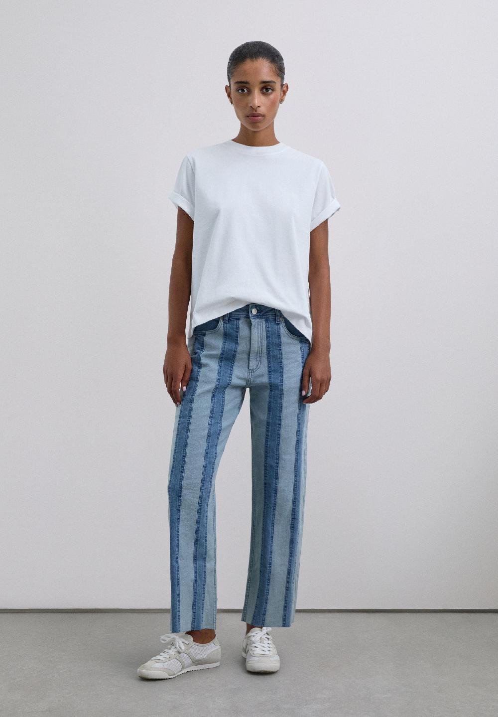 Scalpers CONTRAST STRIPED JEANS INDIGO