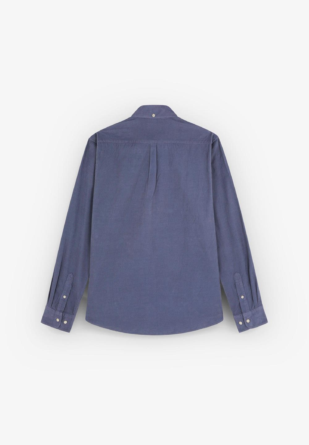 Scalpers CORDUROY BD BT SHIRT BLUE