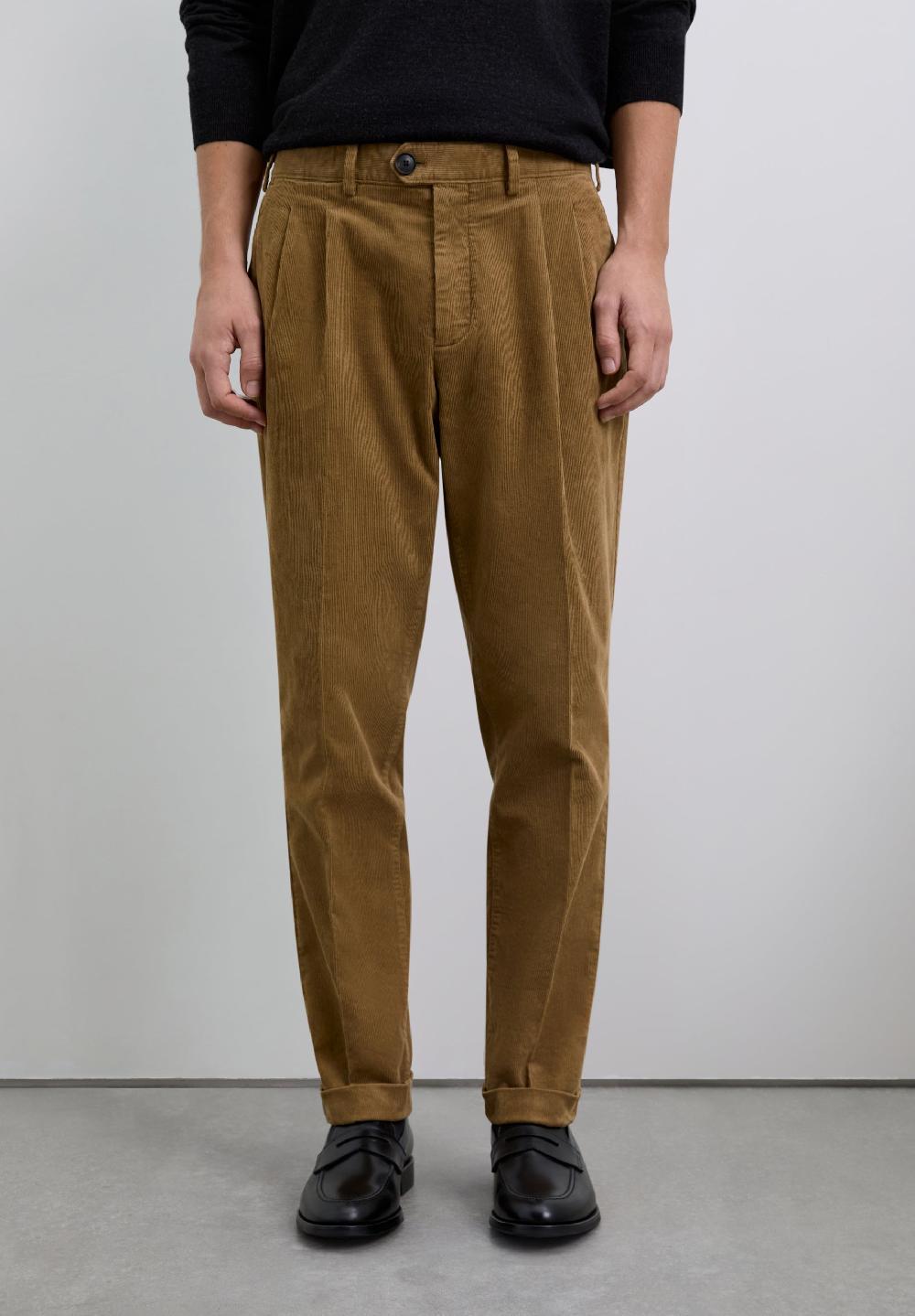 Scalpers CORDUROY CHINO TROUSERS CAMEL