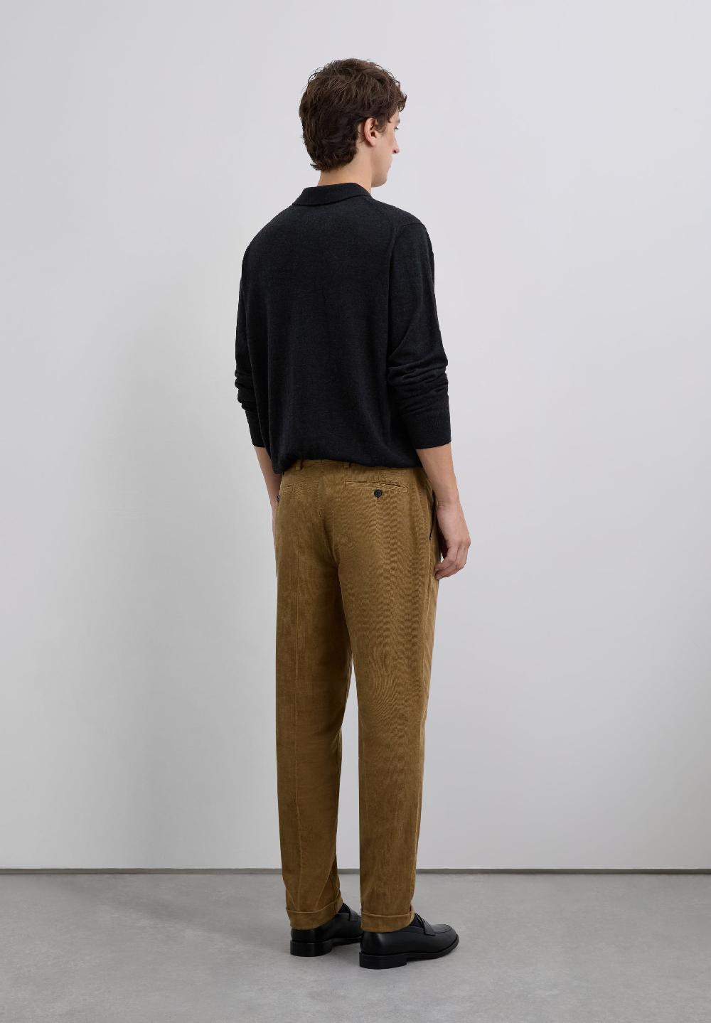 Scalpers CORDUROY CHINO TROUSERS CAMEL